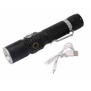 Multifunctional Aluminum Flashlight with Clip,18650 Rechargeable Battery 