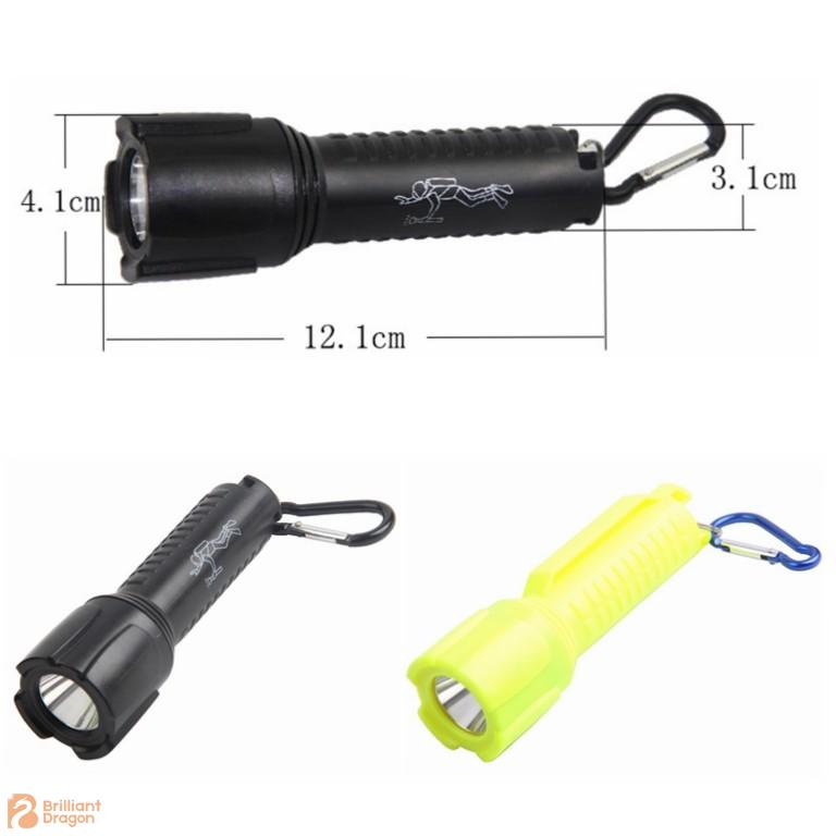 3W LED 3AA Battery Diving Flashlight Waterproof IP67