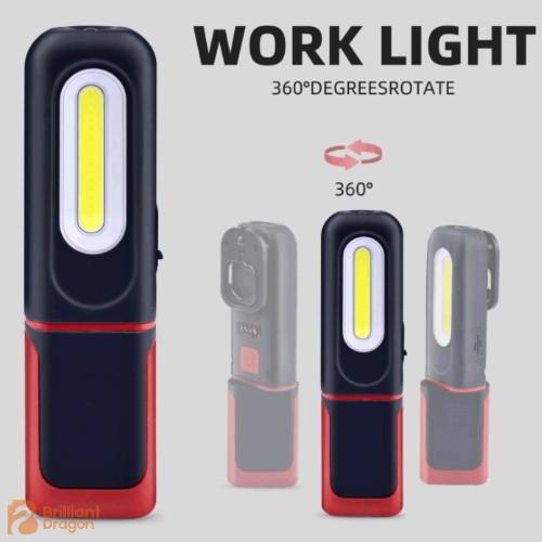 Cordless rechargeable handle work lamp