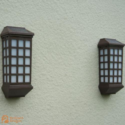 European style solar wall light 