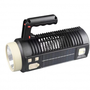 2000Lumen LED Multifunction Flashlight 7 Flashing Modes with Solar Panel Power Bank  For Outdoor Emergency Working Camping