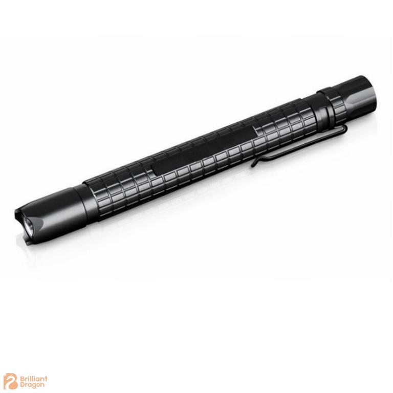 LED Slim Aluminum 2AAA Battery pen light with Clip Waterproof IP67