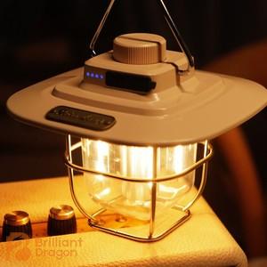 Outdoor rechargeable camping lantern with power bank
