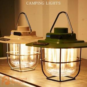 Outdoor rechargeable camping lantern with power bank