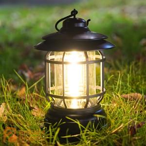 Outdoor retro 360 degree led camping lantern