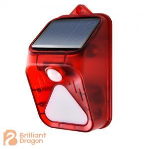 Outdoor solar infrared alarm security light