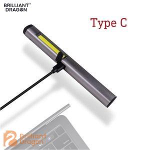 Portable 3 in 1 UV LED Pen flashlight torch USB Rechargeable Magnetic Pocket Clip COB pen Work light with laser Pointer