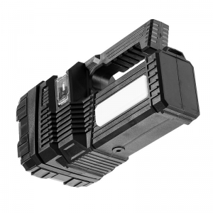 1800lumen Rechargeable LED Flashlight Power Bank Function with Solar Panel 6 Flashing Modes For Outdoor Camping 