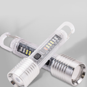 8 Work Modes Rechargeable Waterproof MultifunctionFlashlight with Clip Magnet For Outdoor Work 