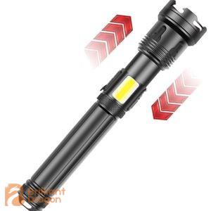 Rechargeable XHP99 1500lumen zoom flashlight