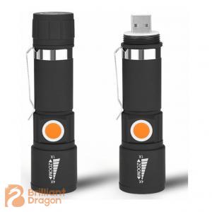 Rechargeable XPE Zooming Adjustable Flashlight with 3 Flash Modes