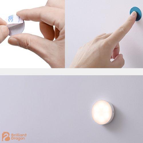 Rechargeable round touch light