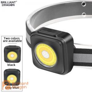 Bright COB Night Fishing Head Torch Light Removable Mini LED Rechargeable Red Warning Outdoor Camping Headlamp