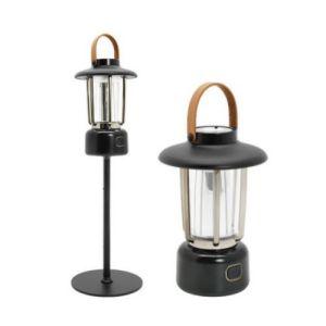 Leather Handle Rechargeable LED Camping Light with 4 Flashing Modes For Outdoor  