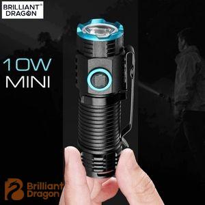 new products Super Bright 1000 High Lumens Rechargeable Compact LED Lightweight Pocket Mini Flashlight with Clip