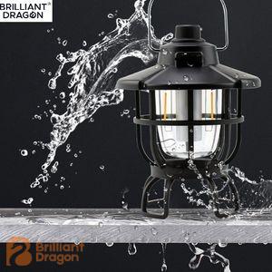 Vintage Decoration Rechargeable Portable Camping Waterproof Outdoor Camping Lamp