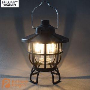 Vintage Decoration Rechargeable Portable Camping Waterproof Outdoor Camping Lamp