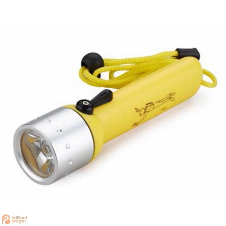 Waterproof IP68 CREE 3W Diving Flashlight With Magnetic Switch 4AAA Battery