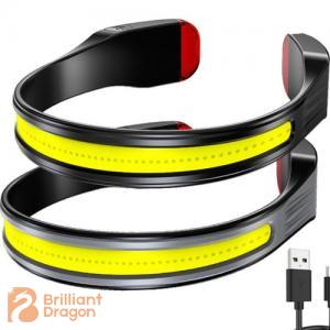 led head torch rechargeable with red warning light