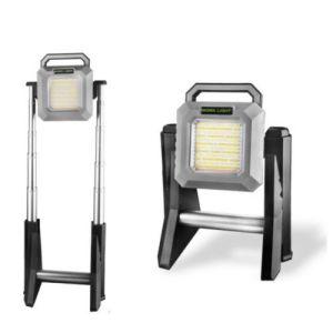3000 Lumen Telescopic Led Rechargeable Car Inspection Work Light With Power Bank